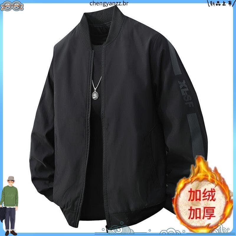 Outono inverno masculino forro de lã jaqueta engrossado jaqueta Casual juventude bonito na moda algodão-acolchoado jaqu
