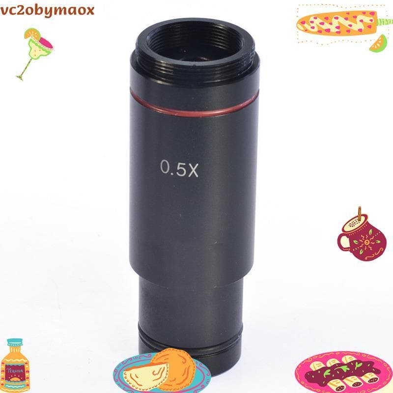 Adaptador De Microscópio De Montagem 0.5X C Lente De Redução De Ocular Eletrônica De 23.2 Mm Relé 0.5X Para Câmera CCD v