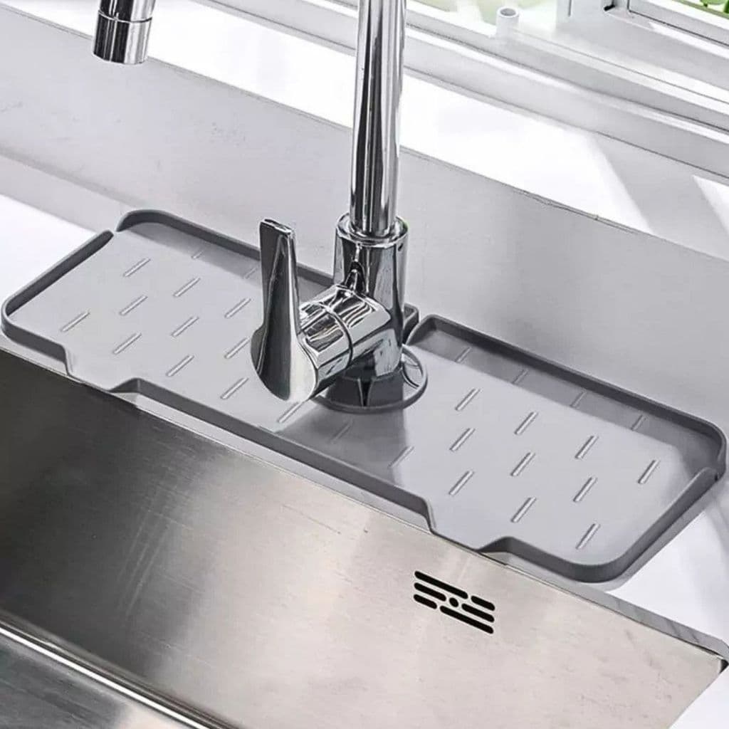 Protetor Torneira Cozinha Tapete Absorvente Banheiro Dreno Silicone