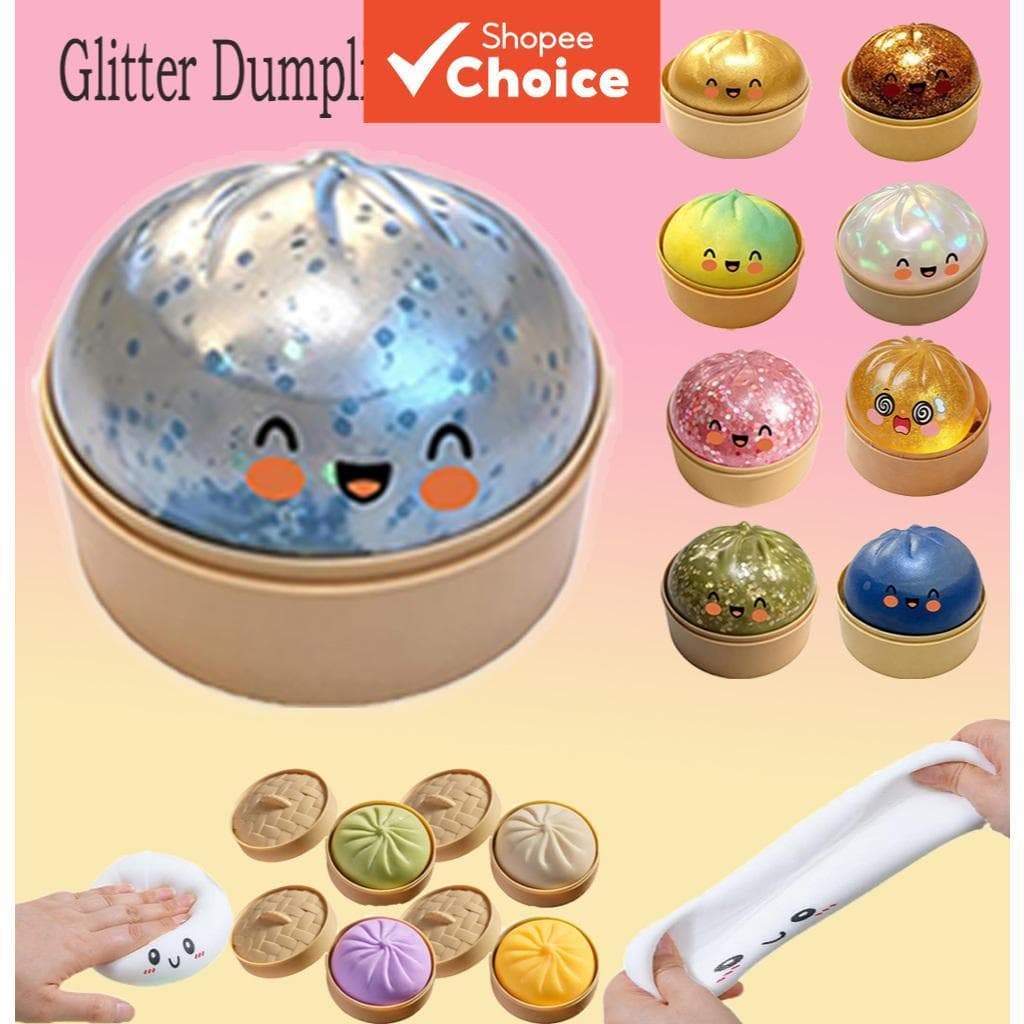 Simulação Dumpling Squeeze Toy Recuperação Lenta Alívio Do Estresse Soft Pinch Bun Com Vaporizador Para Crianças Adultos
