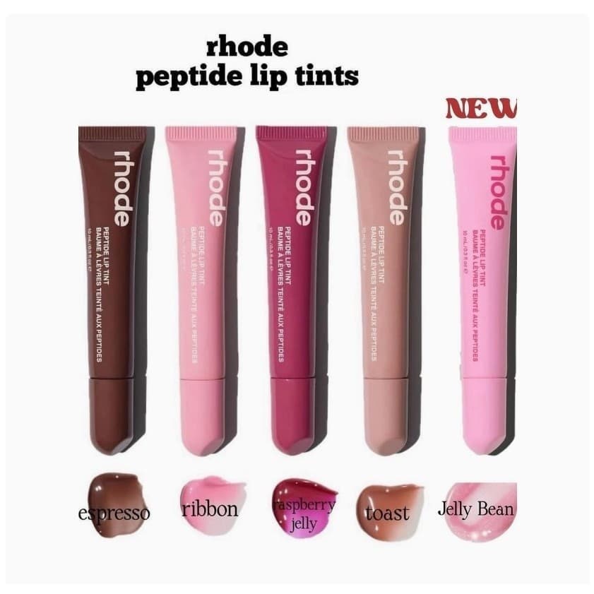 Máscara Hidratante para Lábios Rhode 9 Cores, Batom Colorido, Gel Labial Dudu, Bálsamo para Cuidado dos Lábios GLKV