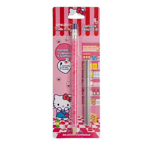 Lapiseira Hello Kitty 2.0mm Leo&Leo Blister Com 5 Grafites