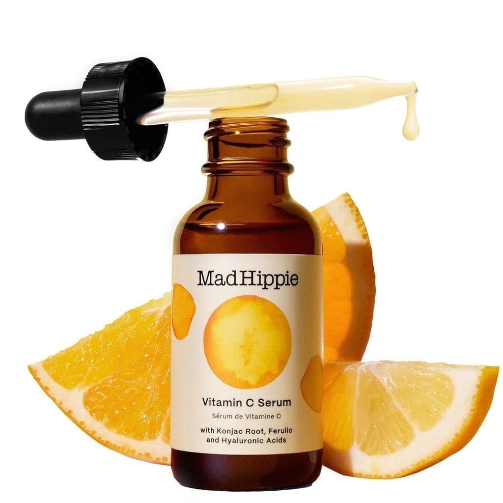 Sérum de Vitamina C Mad Hippie, Ultra-Hidratante com Ácido Hialurônico, Ácido Ferúlico e Vitamina E, Antienvelhecimento,