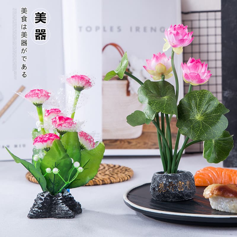 Estilo japonês High-End Hotel Sashimi decorações decoração pratos criativos decoração artística concepção pratos prato c