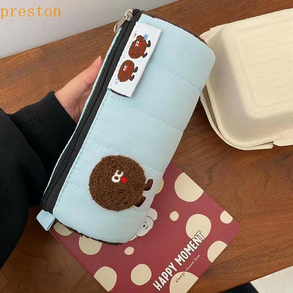 Saco De Papelaria Para Biscoitos PRESTON , Estojo De Lápis Estilo Coreano De Grande Capacidade Armazenamento De Mesa , B
