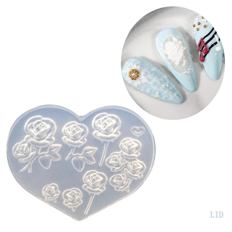 LIDU1 Selo Silicone Polonês Resina Bonito Molde Gel Ferramentas Arte Unhas Para Decorações