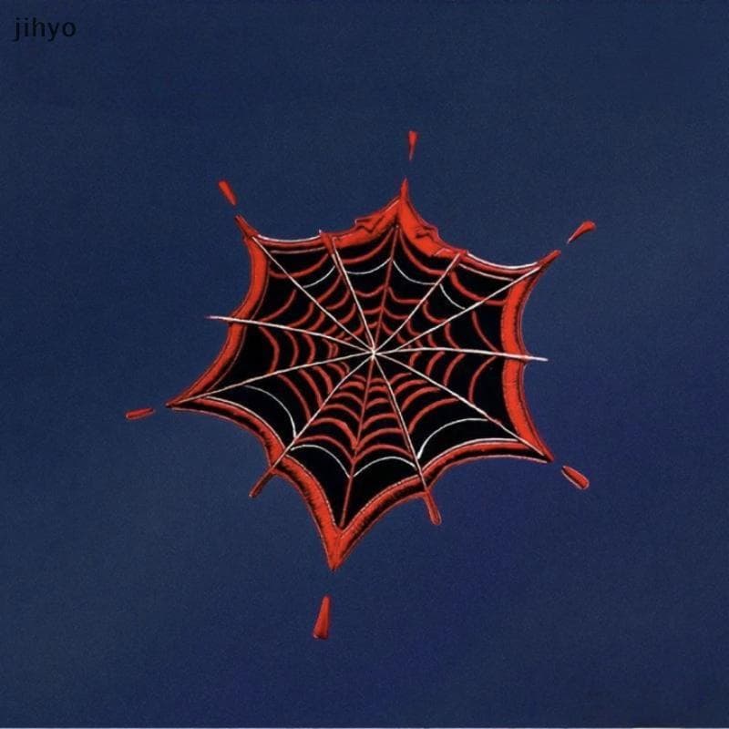 [jihyo] Halloween Red Spider Web Hollow Stiers Gótico Punk Decoração De Carro