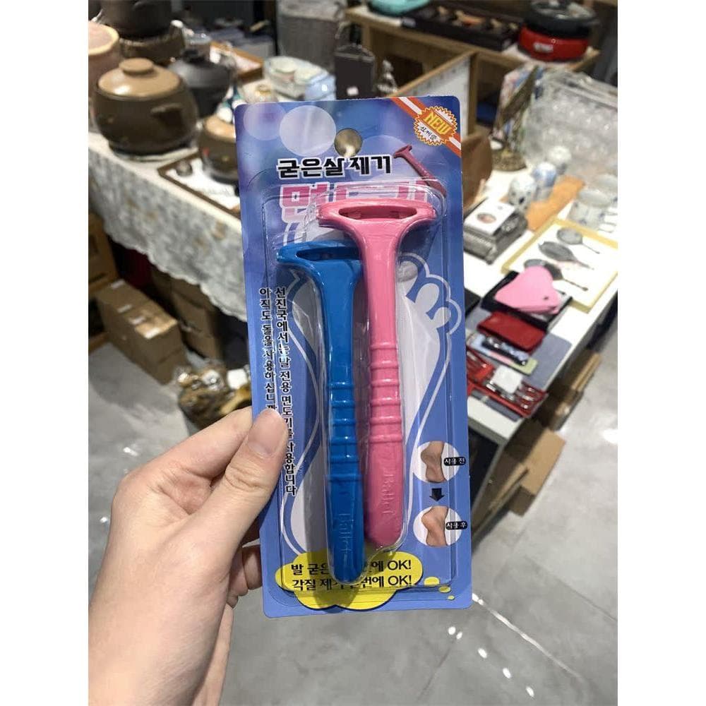 Raspador de pé coreano esfoliante calos pedicure pé calcanhar pedicure faca esfoliante plaina pé casca raspador de pé