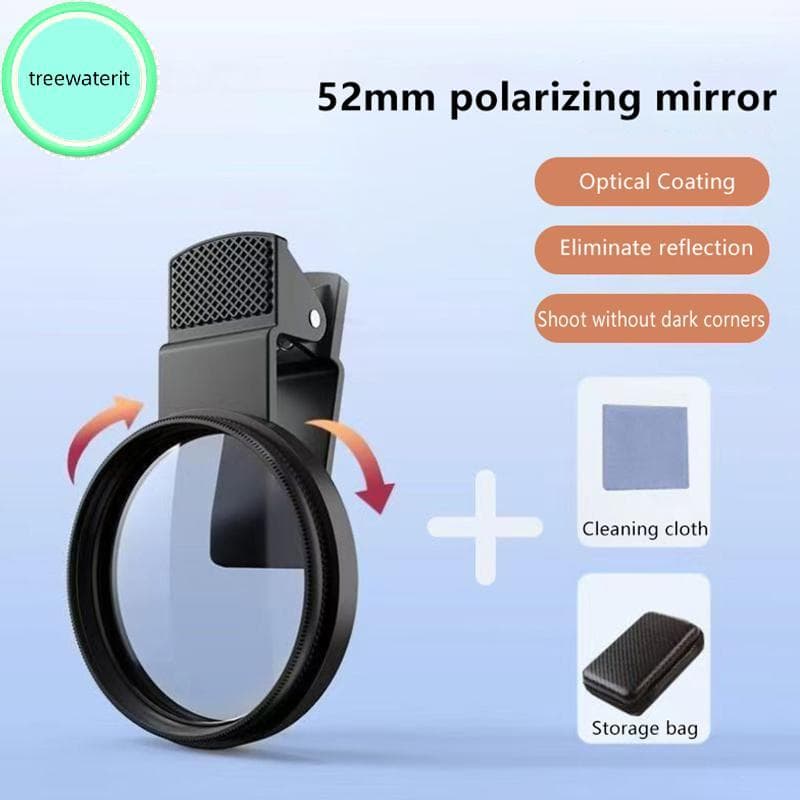 treewaterit Filtro De Lente Polarizadora Para Fotografia Móvel Com Clipe Polarizador CPL Elimina Reflexão E Alta Definiç