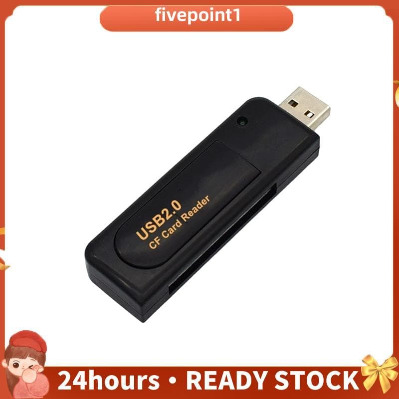 USB 2.0 Para CD Câmera Digital CCD Leitor De Cartão CF Flash De Memória Gravador Adaptador De Transferência De Dados Don