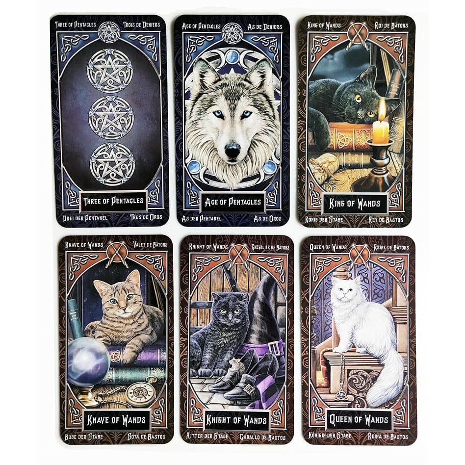 Tarot familiars Cards lisa parker Board Game Deck Spanish divination game 78 Cards