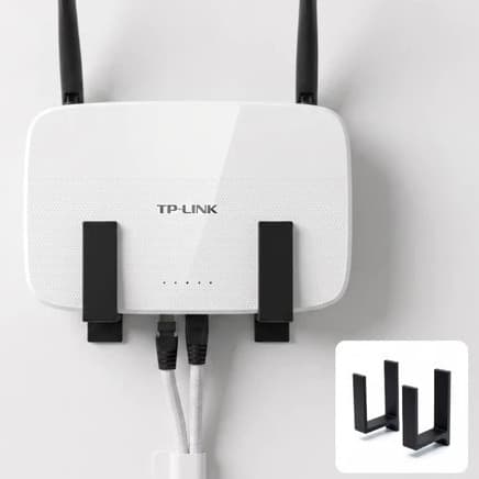 Suporte Roteador Wi-Fi Para Parede Sem Furo Fita 3M Organizador WiFi De Modem Universal