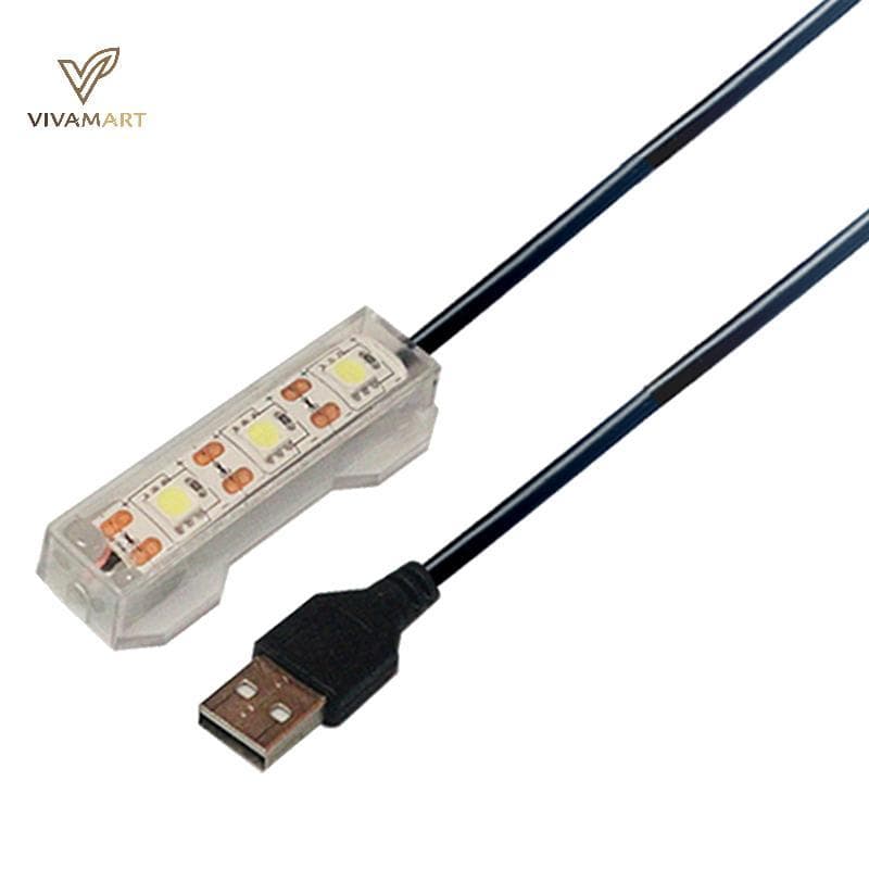 Vivamart Luz Do Tanque De Peixes Plástico Pequeno Aquário Plantas USB LED Desktop Lâmpada Paisagem Decorativa Diy Acessó