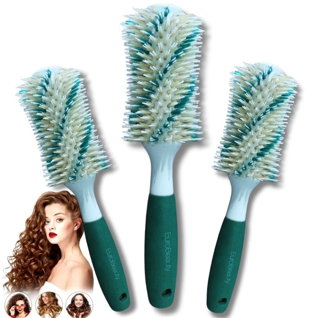 Kit 3 Escova De Cabelo Térmica Proliser 25mm Cerdas Mista