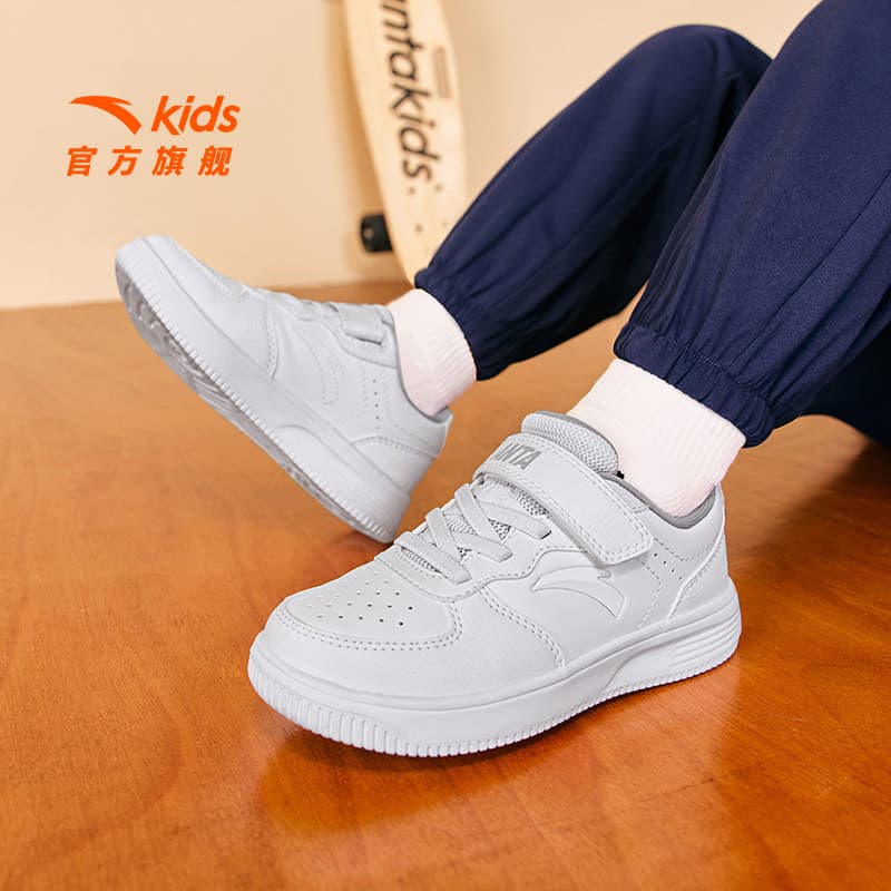 Anta crianças bebê tênis de cano baixo tênis de verão meninos pequenos sapatos brancos novos sapatos casuais All-Match s