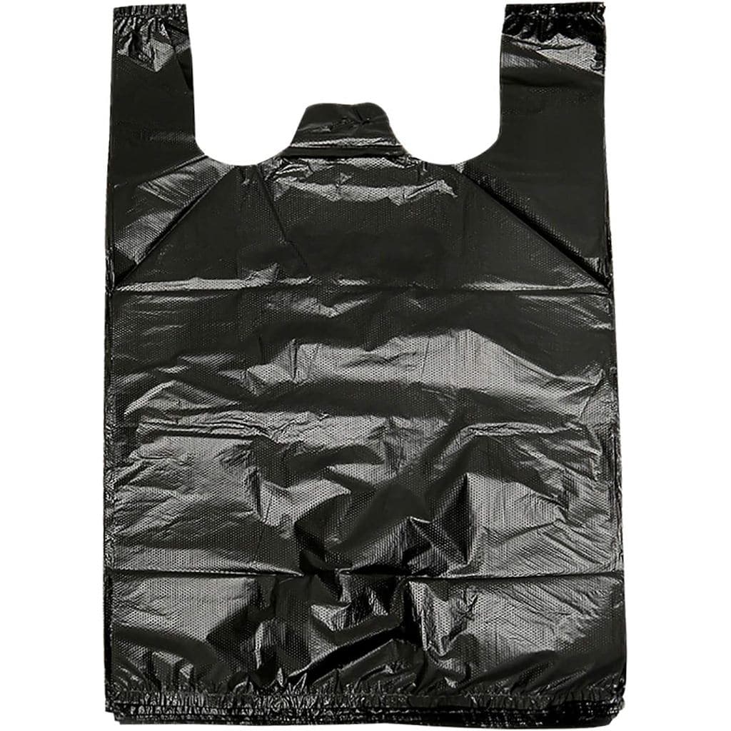 Sacos Plásticos YYaaloa Tipo T-shirt (300 Unidades) com Alças para Pequenas Empresas, Compras de Supermercado, Restauran