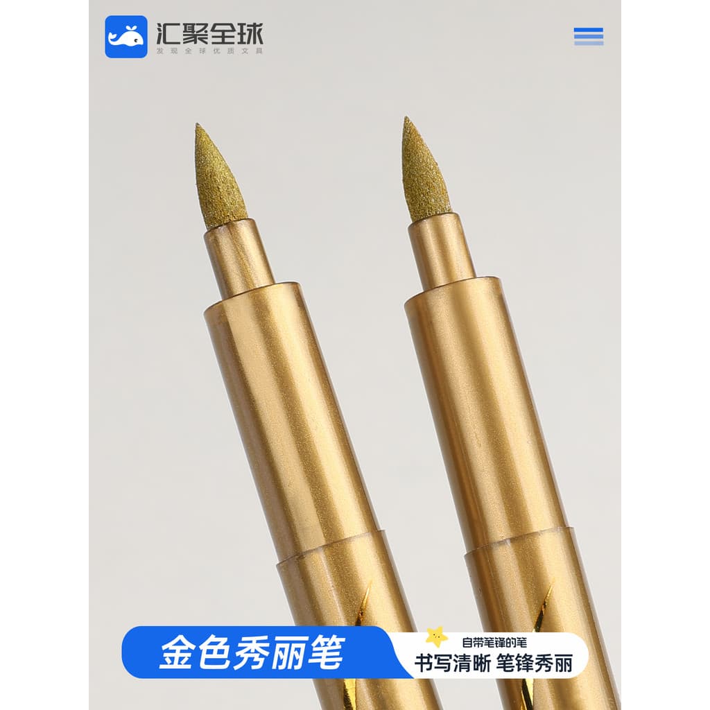 🔥 caneta de caligrafia 🔥 caneta tinteiro caneta dourada VENDA QUENTE Caneta Golden Xiuli Caligrafia Especial Para Estu