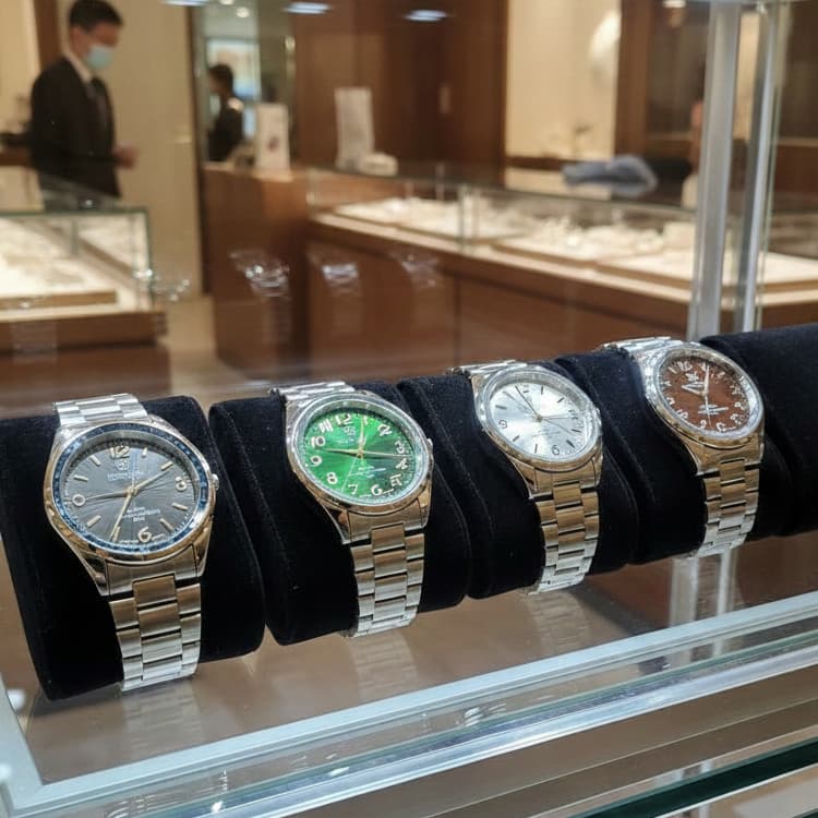 Relógio impermeável unissex Orimet luxo prata e ouro pulseira de aço inoxidável