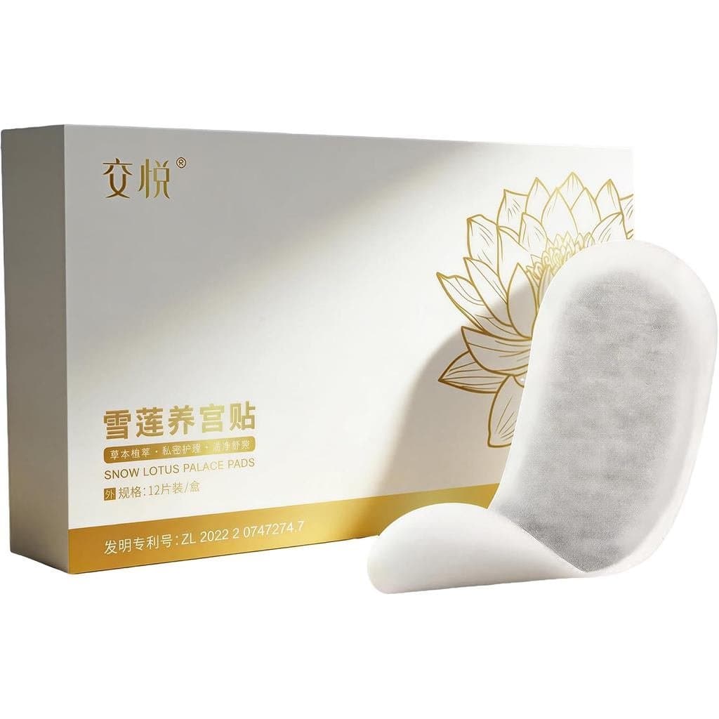 EternalHerbalforWomen, Almofada de Cuidado Íntimo SnowLotus, Suporte Adesivo para Bem-Estar Vaginal, Descartável e Não T