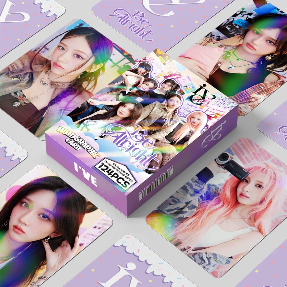 124 Pçs/set Kpop Idol IVE Photocards Be Alright Álbum LOMO Cartão Postal Para Coleções De Fãs