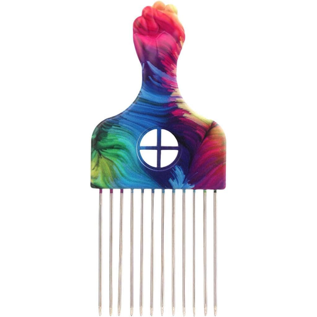Pente de metal, pente africano, ferramenta de modelagem de cabelo, pente de cabelo, pente africano feminino