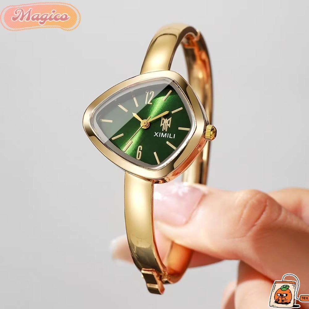 Relógio De Quartzo MAGICO , Elegante Com Mostrador Quadrado Feminino De Luxo Ajustável Para Mulheres