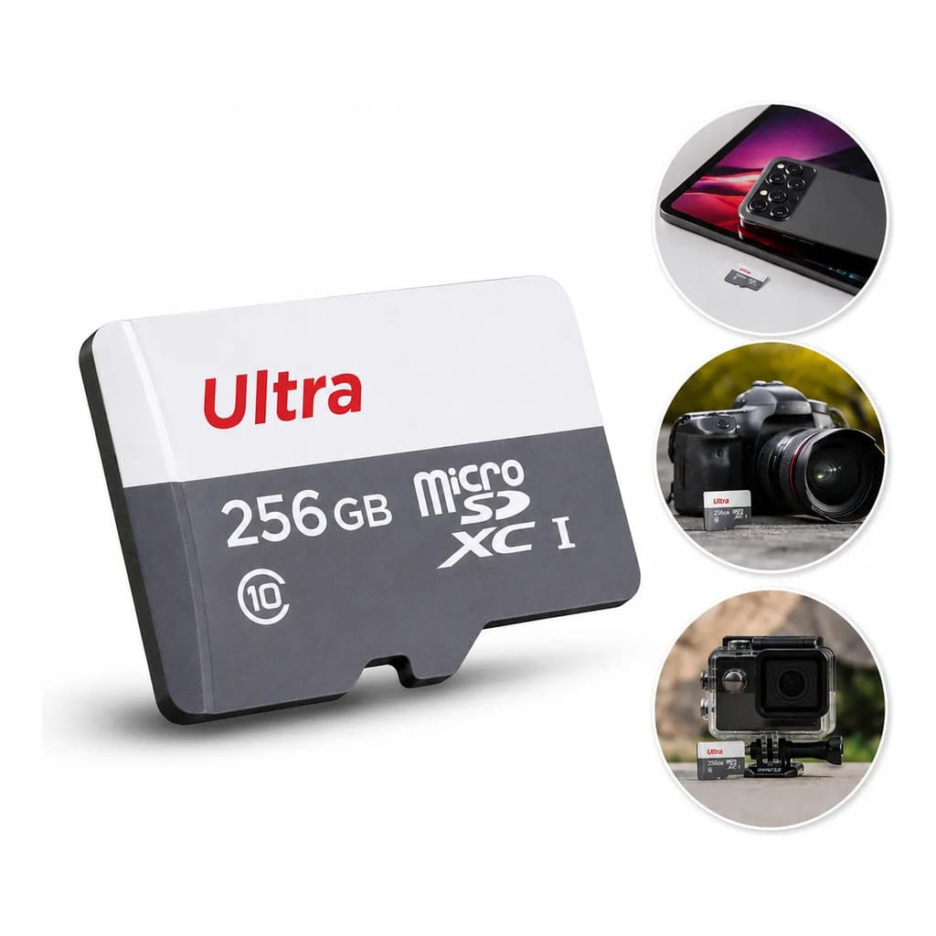 Cartão Memoria Micro Sd Ultra 256gb 170mb/s Camera Segurança