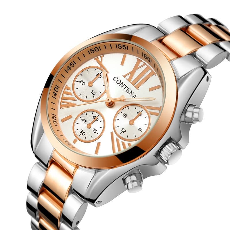 Moda relógio feminino simples romântico ascendente relógio sólido feminino relógio feminino