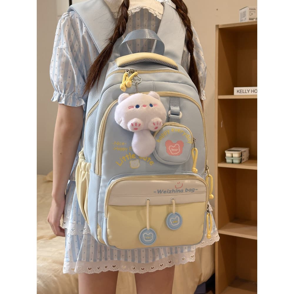 Mochila Escolar Infantil Feminina , Estudantes Do Ensino Fundamental Da Terceira A Sexta Série , Leve , Redução De Carga