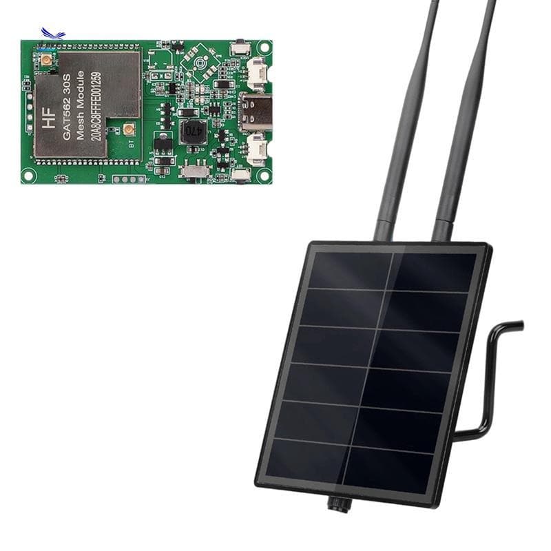 GAT562 5W LoRa Repetidor Nó 30S 30dBi Placa De Malha Meshtastic Piscante Movida A Energia Solar 868MHZ