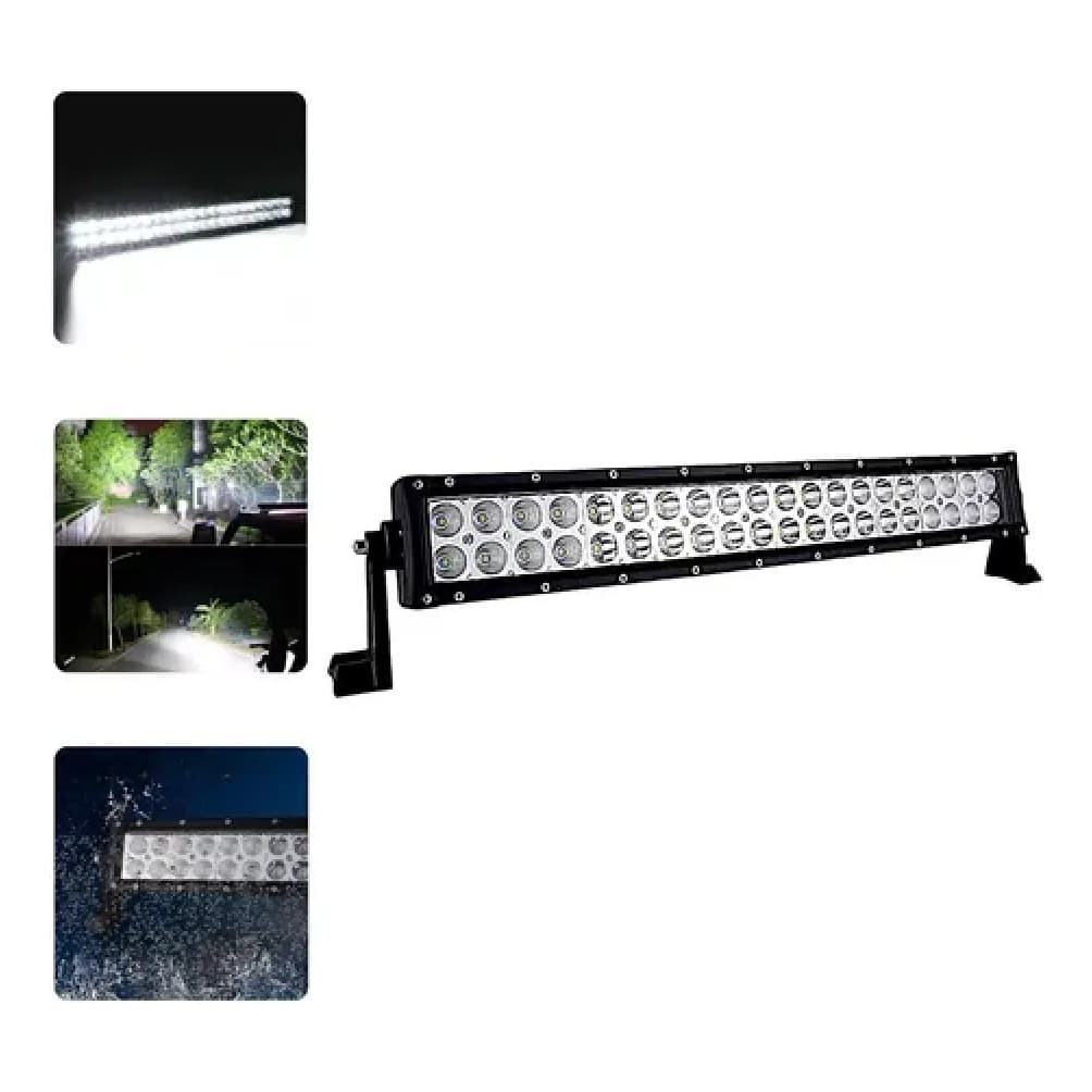 Farol Barra Led Milha Reta 120w 55cm Universal Off Road