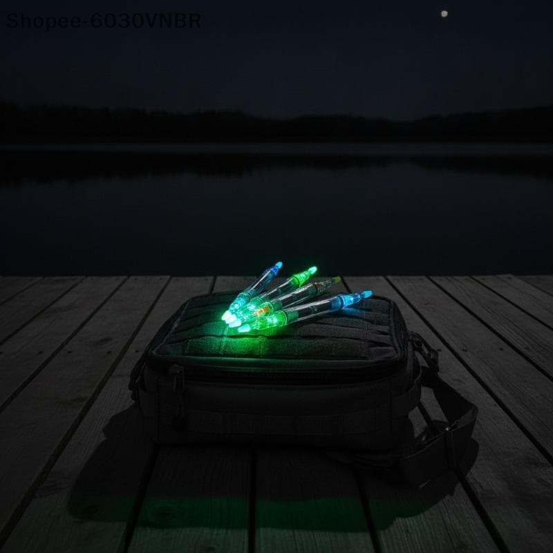 [QY] Mini Luz De Pesca LED À Prova D'água De Alto Brilho Lâmpada De Isca Portátil Para Chub Grouper Bream Em Água Salgad