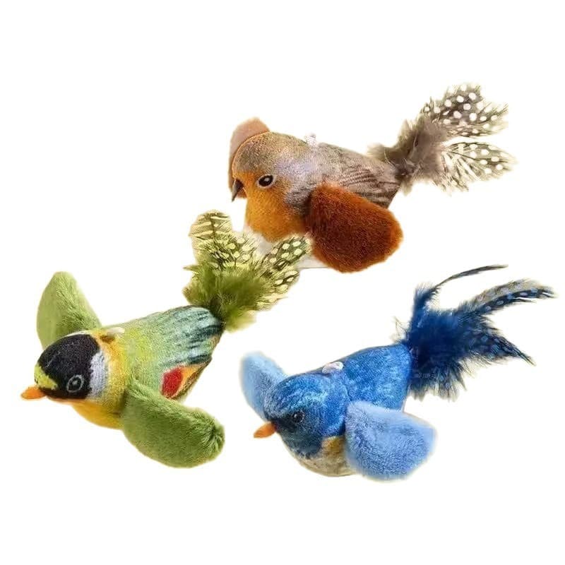 Brinquedos Para Gatos Chirping Tit Com Catnip De Varinha De Gato Simulação Design De Pássaros Interativos