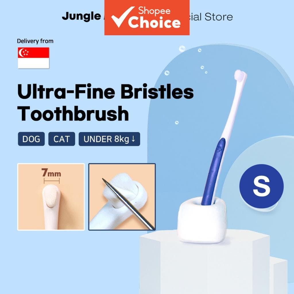 Tamanho Pequeno Da Cerda Macia Escova De Dentes Para Gatos Dos Cães , Pulverizador Boca De Junglemonster O Cão