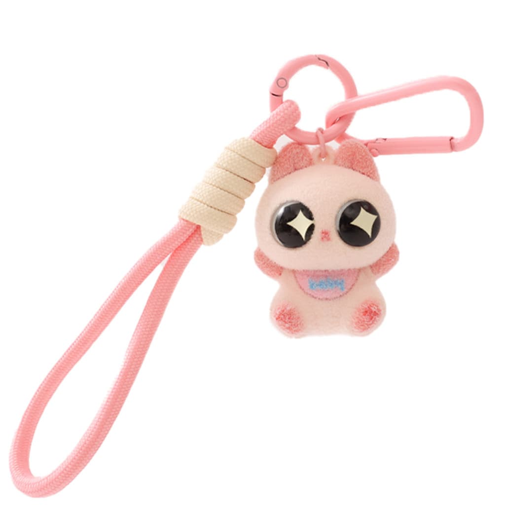 Bonito Grande Olhos Gato Siamês Chaveiro Pingente Brinquedo De Pelúcia Criativo Pequeno Presente Mochila Acessório