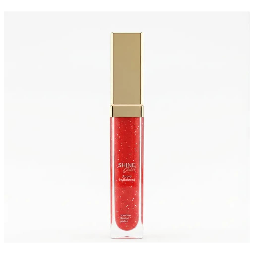 Gloss Shine Cor Vermelho Ácido Hialurônico Hidratante Labial