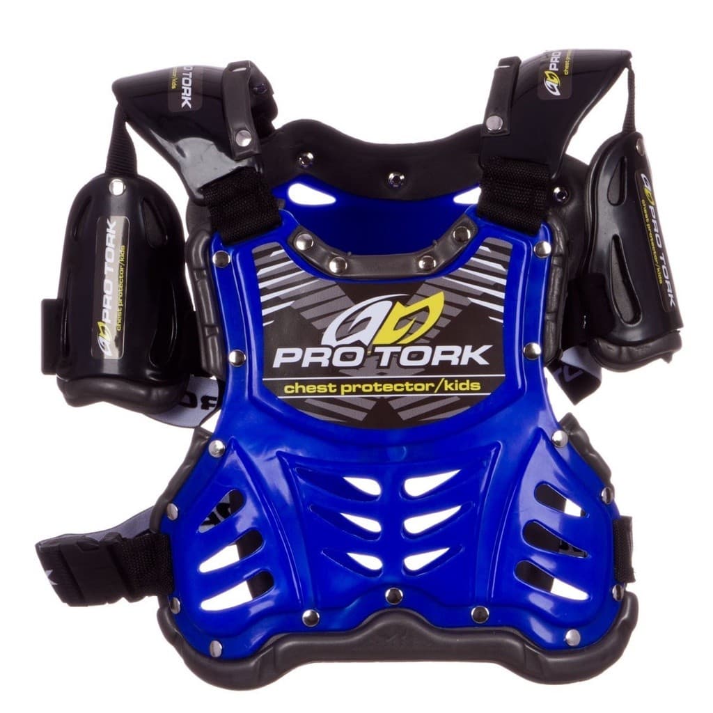 Colete Motocross Proteção Infantil Modelo 788 Kids Trilha Off Road Tilha Enduro Criança Azul Preto Vermelho
