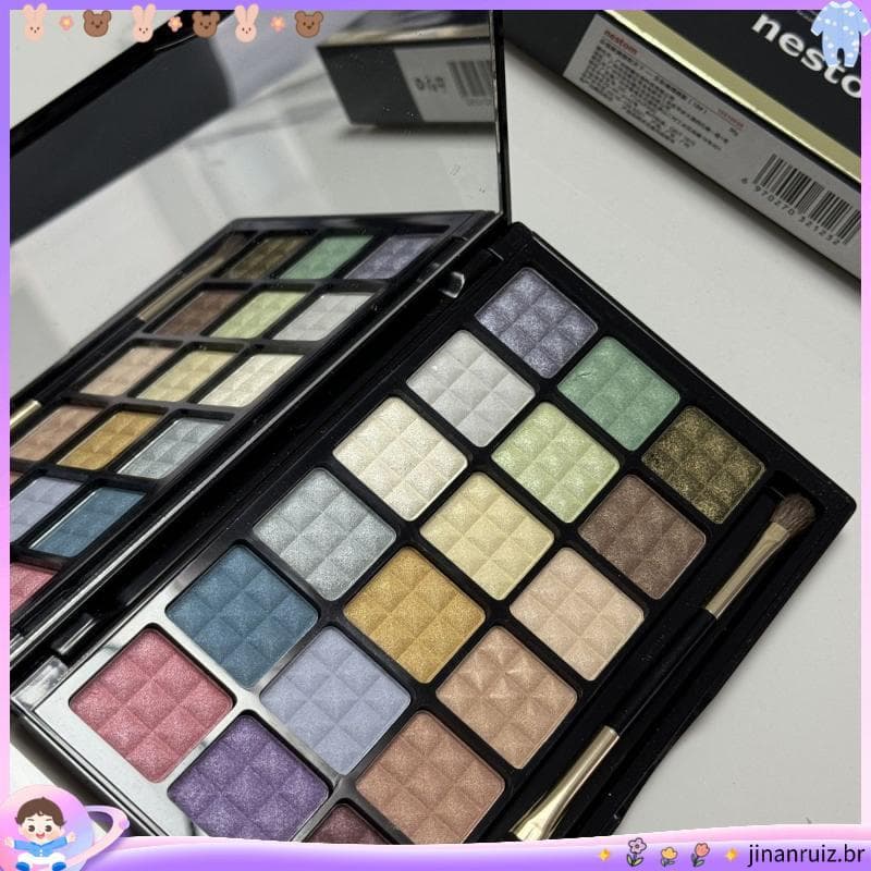 Loja venda quente 18 cores venda quente paleta de sombras peroladas paleta de sombras rosa champanhe azul roxo paleta de