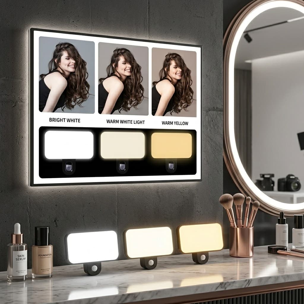 Luz De Preenchimento Portatil LED Para Criadores De Conteudo TikTok Instagram