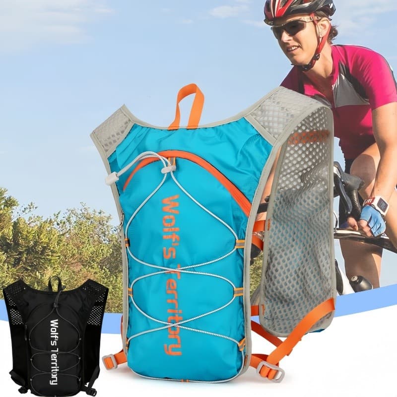 Mochila Hidratação Corrida Ciclismo Ultraleve Respirável Resistente à Água para Trilha Esporte Ao Ar Livr