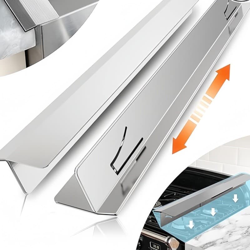Kit com 1 pares de tampas de aço inoxidável para fogão, incluindo tampa de enchimento e proteção para forno e bancada