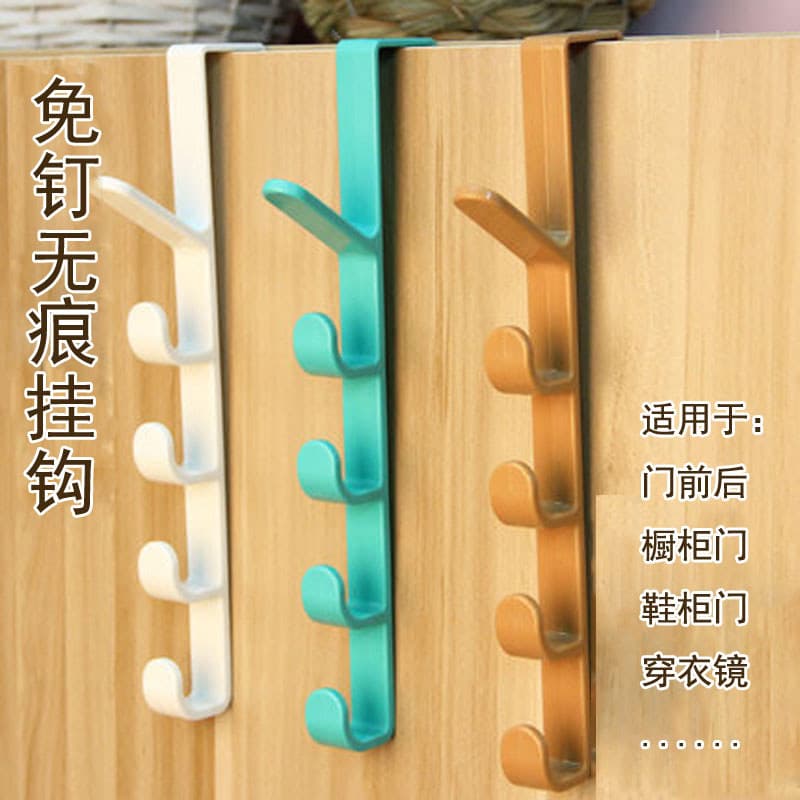 Japão porta traseira gancho de armazenamento porta traseira gancho casaco chapéu saco de armazenamento ferramenta útil T