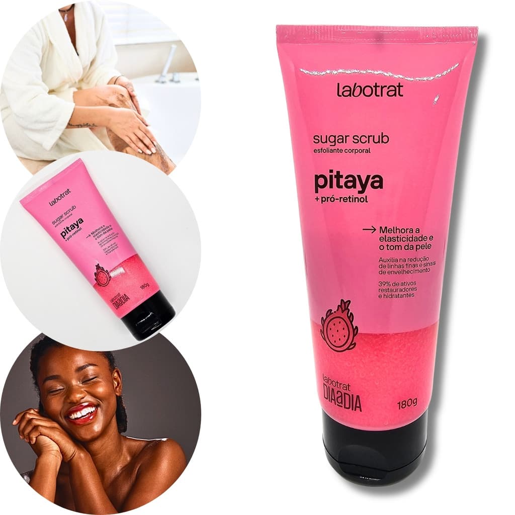 Esfoliante Corporal Intenso Sugar Scrub Pitaya Labotrat 180g