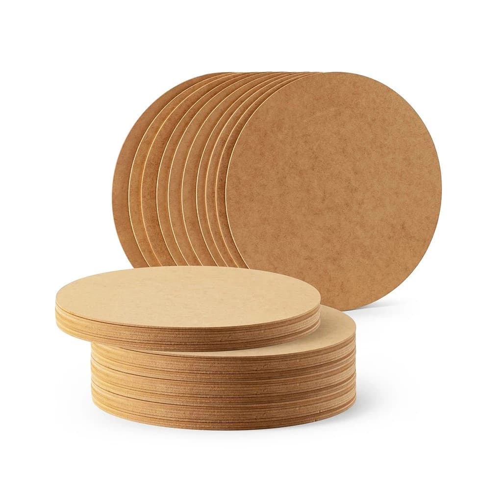 Sousplat MDF Cru 35cm Base Redonda Jogo Americano Supla Suplat Porta Prato Artesanato Decoração De Mesa Posta