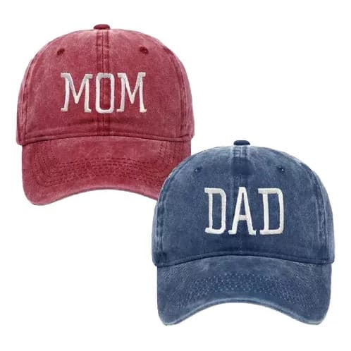 BONÉ DAD MOM MINI SISTER IRMÃO FAMILEA  Papai E Mamãe Coruja ESTONADO DESBOTADO