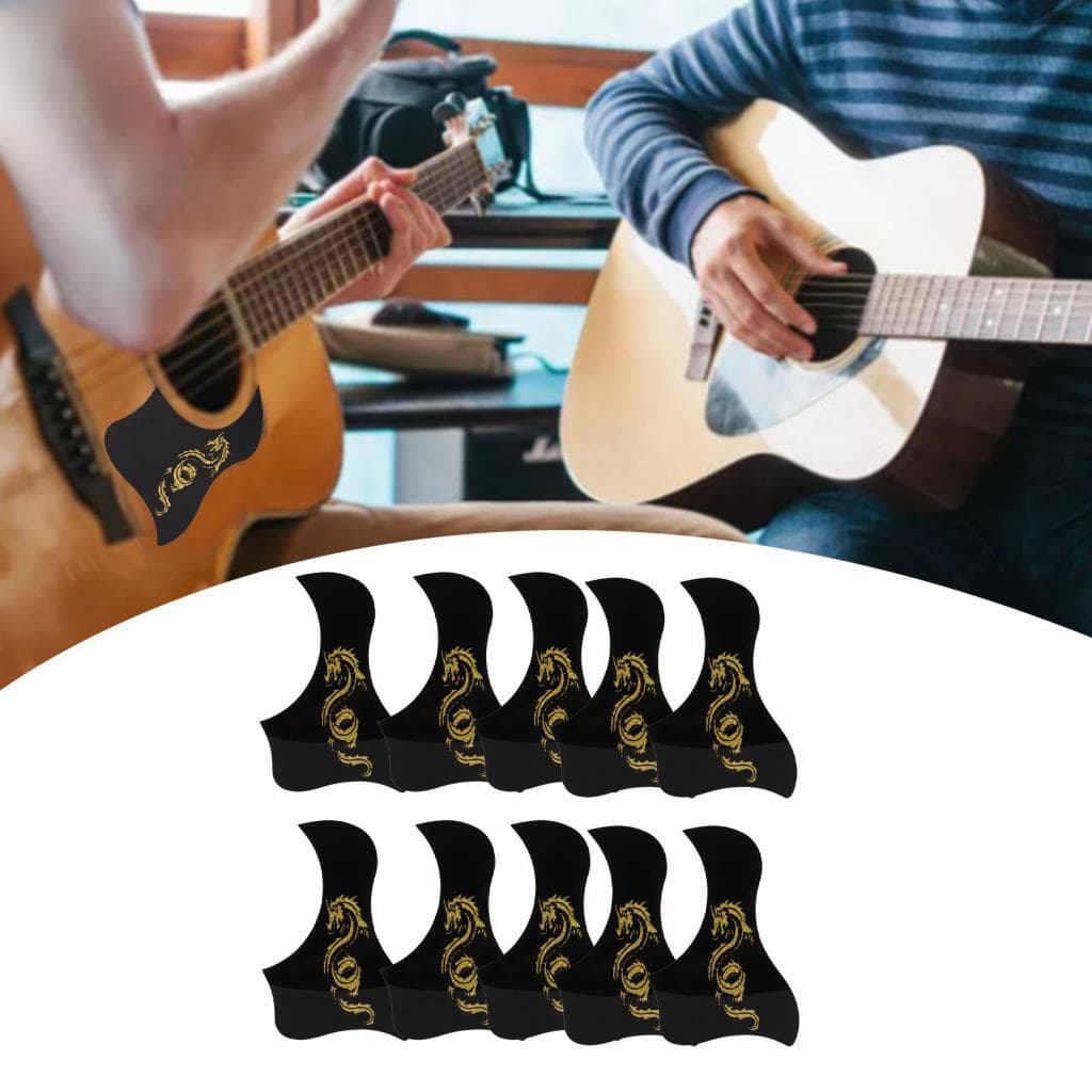 10 unidades de pickguard de guitarra acústica padrão de dragão placa de proteção kit de conjunto de PVC para 40