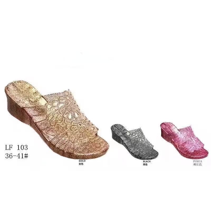 Chinelos de plástico cristal feminino verão cunha salto transparente plástico banheiro sandálias internas chinelos de sa