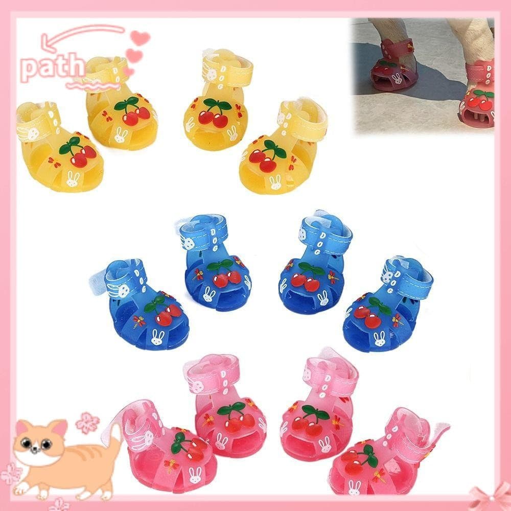 Sapatos de Gel PATH para Animais de Estimação, Sapatos Respiráveis e Frescos para Pets, Estilo em Silicone, Vários Taman