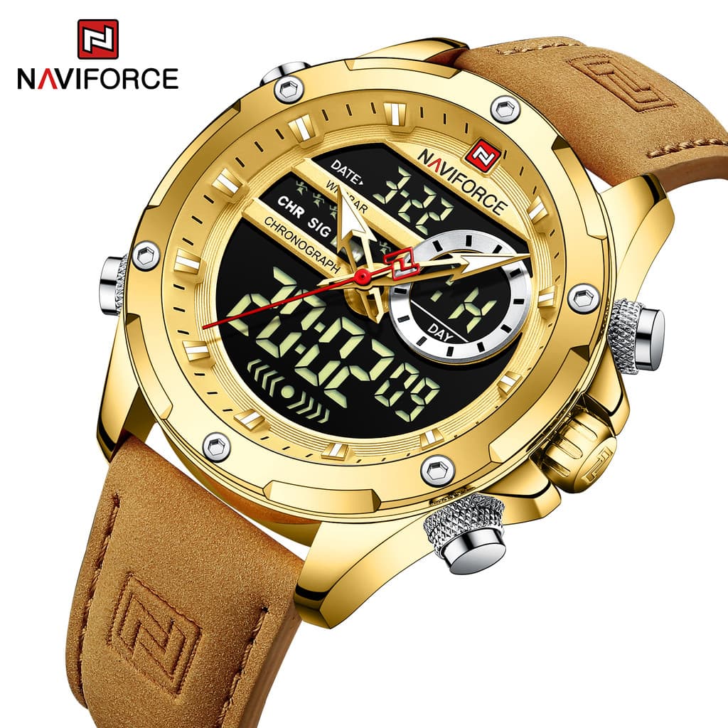 NAVIFORCE Digital Masculino Relógio Militar À Prova Dwaterproof Água De Pulso LED Quartzo Esporte Grandes Relógios Relog