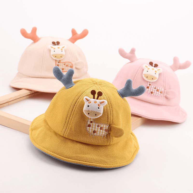 Bebê bebê chapéu primavera outono inverno balde chapéu meninos meninas bebê bonito Super bonito cervos crianças bacia ch
